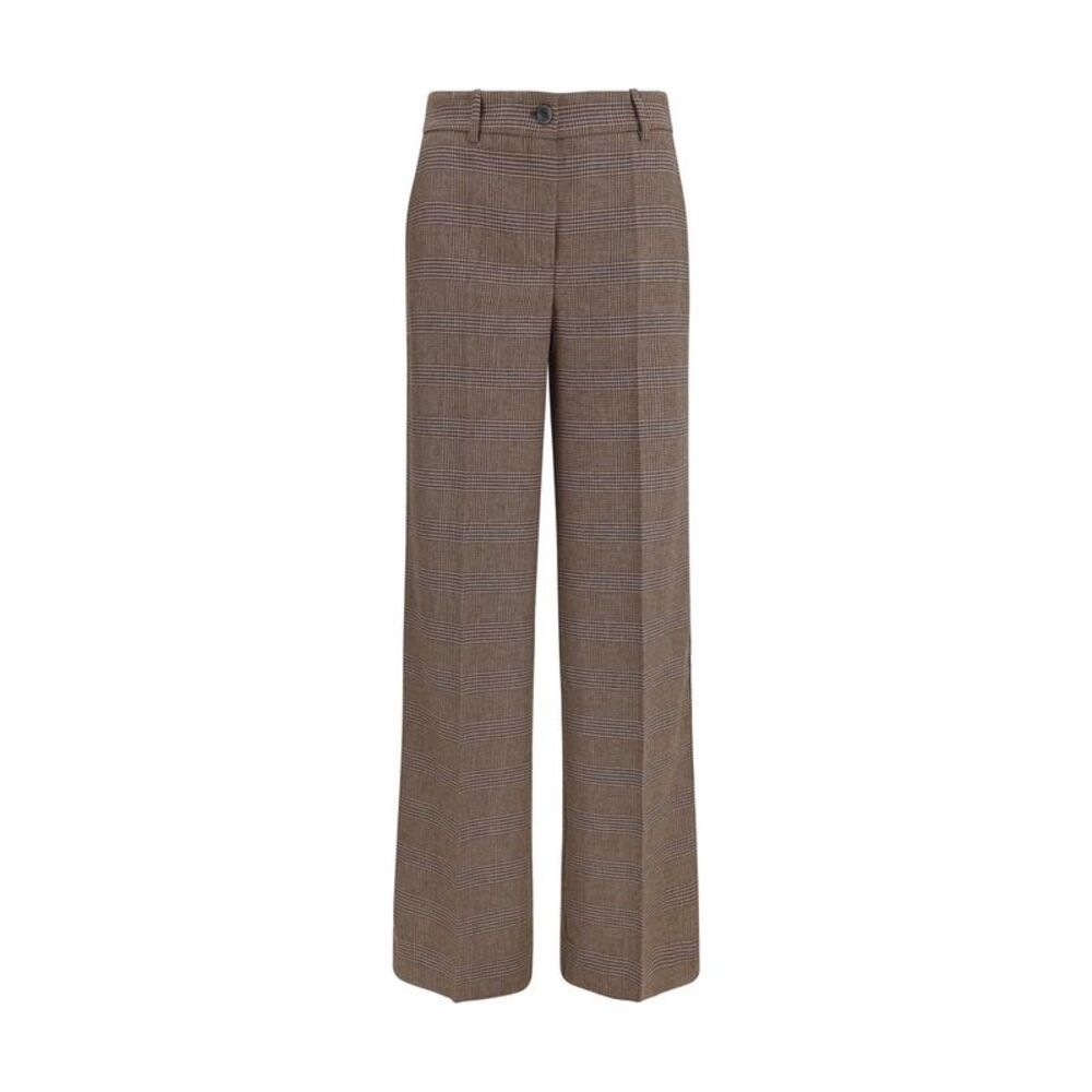 P.A.R.O.S.H. Brown Wool Oves Aries Casual Women's Pants